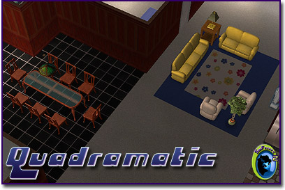 Quadramatic Living and Dining Rooms