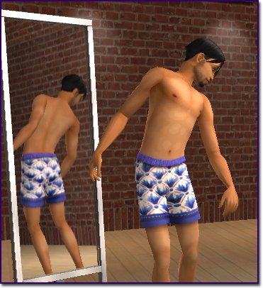 Retro pajama bottoms.