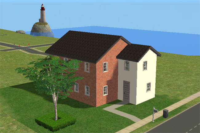 Front exterior view of 3 New Street featuring a two-story brick suburban design with contrasting side wing, multiple windows, and a compact modern layout.