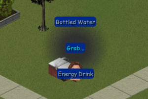 Sims interact with the Cooler, go for jogs and play out various events.