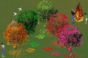 Neighborhood Grougler Trees