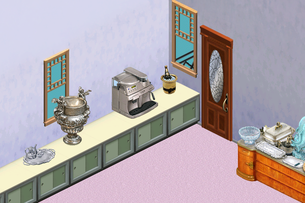 Kitchen counters with a row of new appliances, included the Hypurjava Remote Espresso Machine